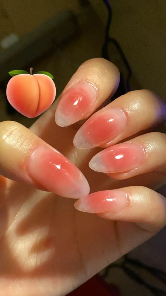 peach fuzz nails